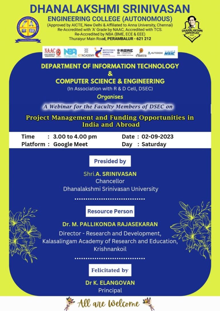 Guest Lecture Delivered by Dr. M. Pallikonda Rajasekaran