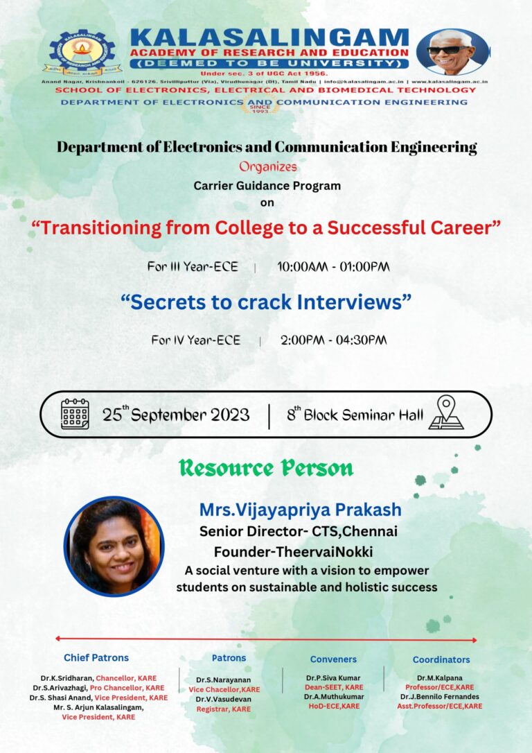 Programme – Secrets to Crack Interviews